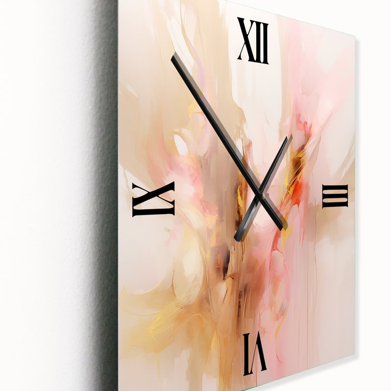 Compson - Horloge murale rétro à formes abstraites, Grand