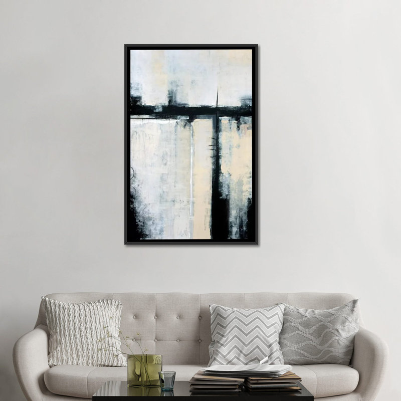 « moments par temps ii », impression sur toile, H 26 po x l 18 po x p 1,5 po, Toile avec cadre flottant noir, Pas de tapis