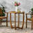 27.5'' Outdoor Table - Rustic Wood Made With Slat Panels From For Use