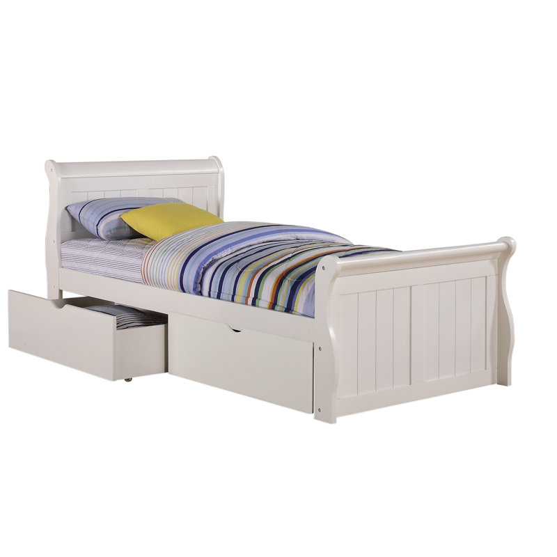 Jacquline Bed with Drawers by Harriet Bee, Twin