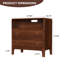 Ensemble de 2 tables de chevet en bois massif - deux tiroirs et station de charge USB / AC-129164991-129244092
