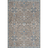 Wren Hand Tufted Wool Floral/Oriental Area Rug in Timber/Beige/Blue