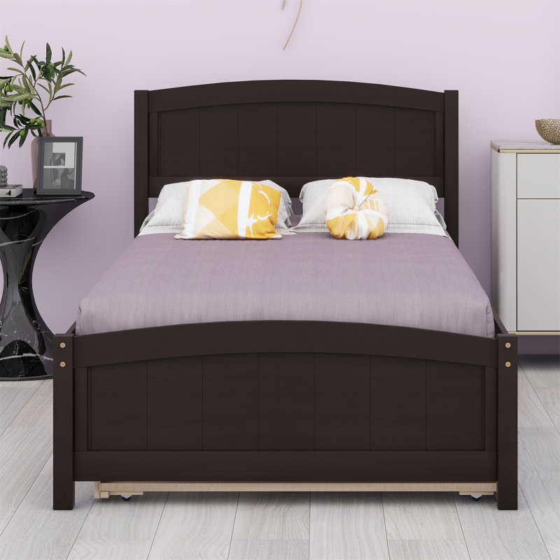 Platform Bed With Trundle, Espresso