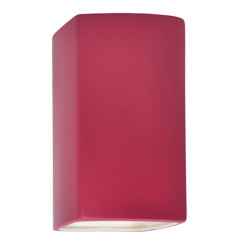 Krimhilde Ada Flush Mounted Sconce, Incandescent, 13.5" H x 7.25" W x 6.5" D, Gloss White