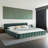 Upholstered California King Platform Bed with Headboard - Soft Chenille Fabric, No Box Spring Needed-1097126054