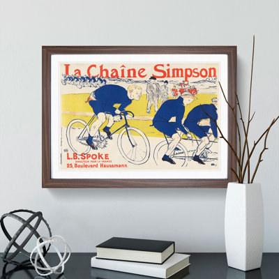 The Simpson Chain by Henri de Toulouse-Lautrec - Framed Print