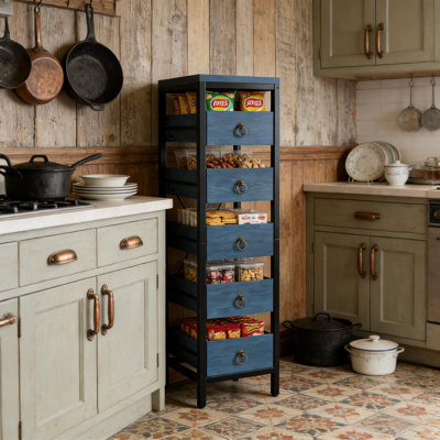 Étagère de rangement à 5 niveaux avec panier à 5 tiroirs pour le salon de la cuisine