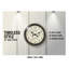 Horloge murale 16 po, brun antique, transitionnel | Idée cadeau