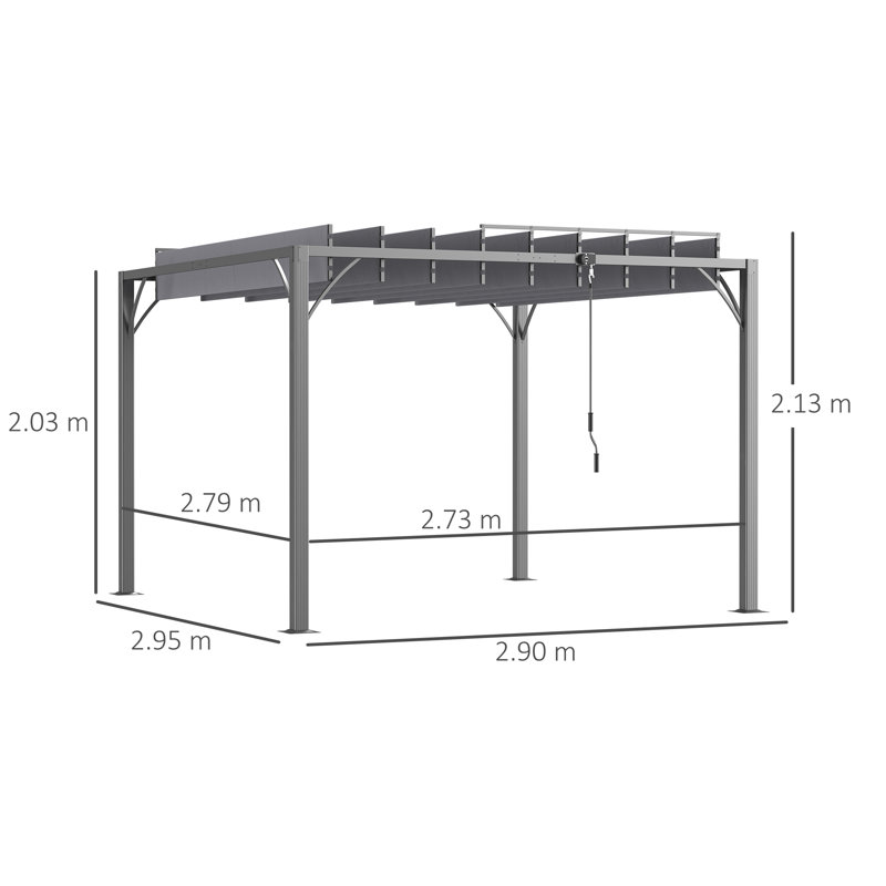 Brois 3m x 3m Pergola