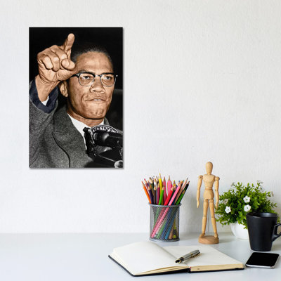 Malcolm X (1925-1965) by Granger - Wrapped Canvas Photograph