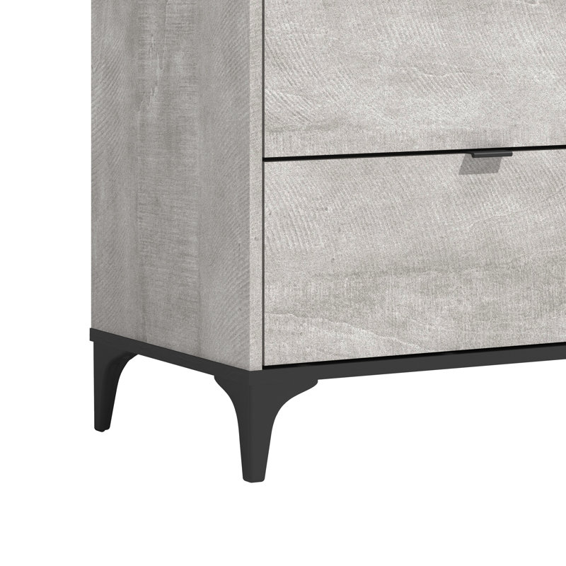 Norcross 46.5" W 6 Drawer Dresser, Gray