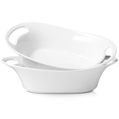 Ensemble de 13 bols de service avec poignées, 2, blanc