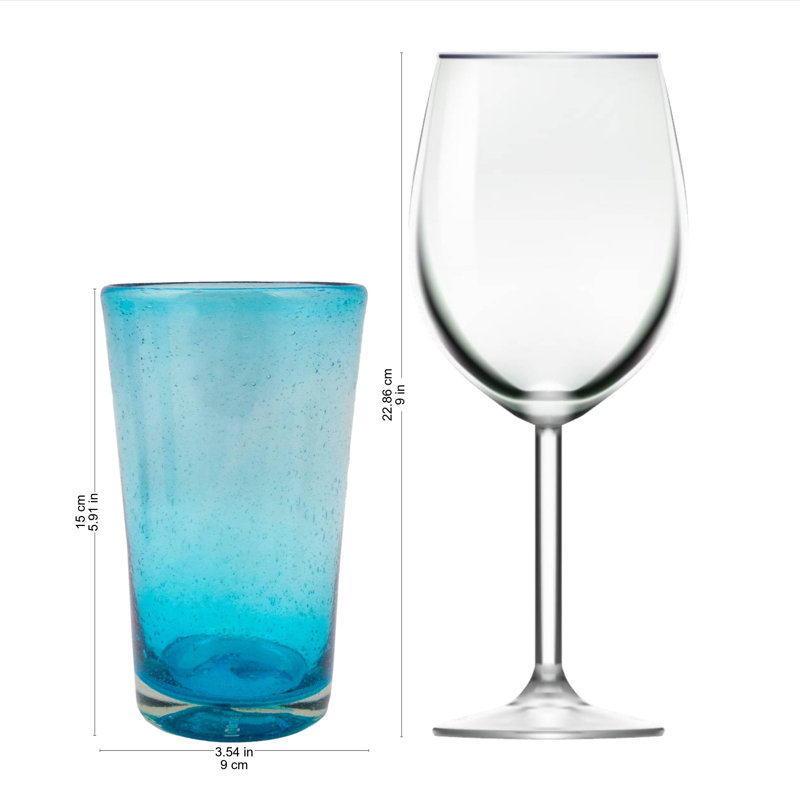Bulles d'aigue-marine 15 oz. Ellicottville Verre Highball