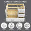 Base de meuble-lavabo simple en bois massif de 42 po seulement en blanc