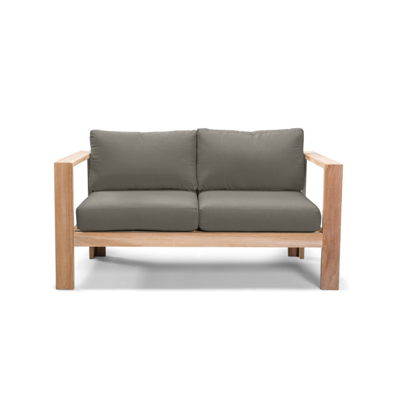 Ando Loveseat with Cushions, Canvas Charcoal Sunbrella® Canvas