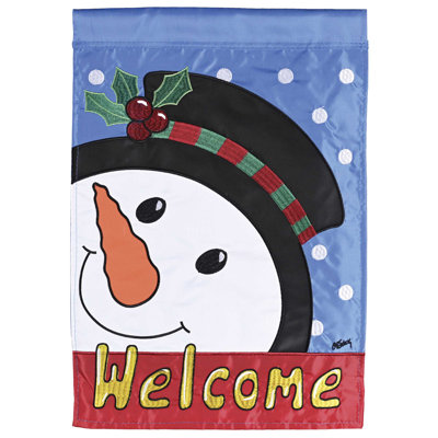 Chapeau de houx bonhomme de neige Garden Garden