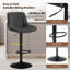 Swivel Upholstered Adjustable Height Bar Stool-1239485022