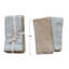 Zeppelin Square Cotton Napkins With Scalloped Edge And Stripes