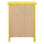 Table de chevet jaune vibrante
