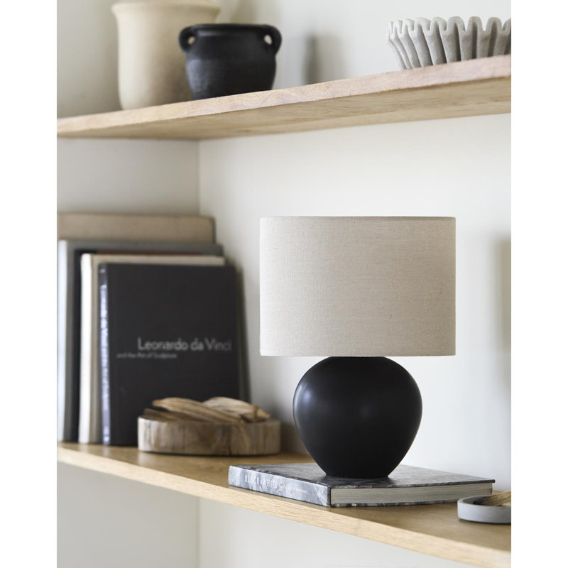 Pramit Accent Table Lamp, Black