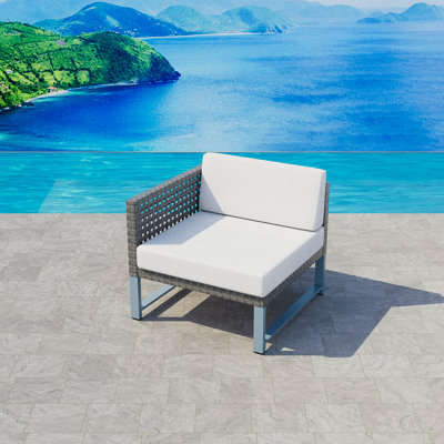 Francesca 29.5'' Wide Outdoor Patio Sofa with Cushions