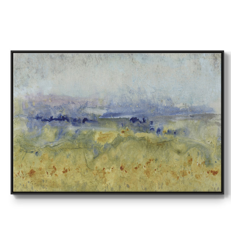 Open Terrain I, reproduction d'art sur toile, H 25 po x l 37 po x P 2 po, Noir