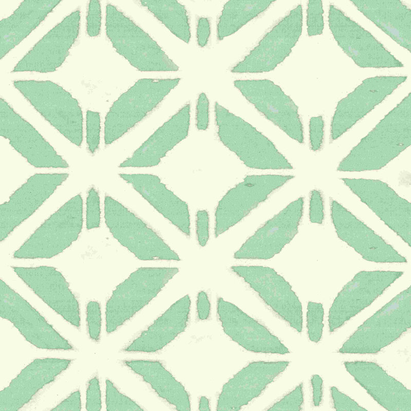 " Geometric Sea Foam ", 12" H x 12" W  