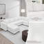 Canapé modulaire en forme de U de 127 po avec repose-pieds - ports USB / Type-C, aménagement convertible, mousse haute densité et structure en bois massif