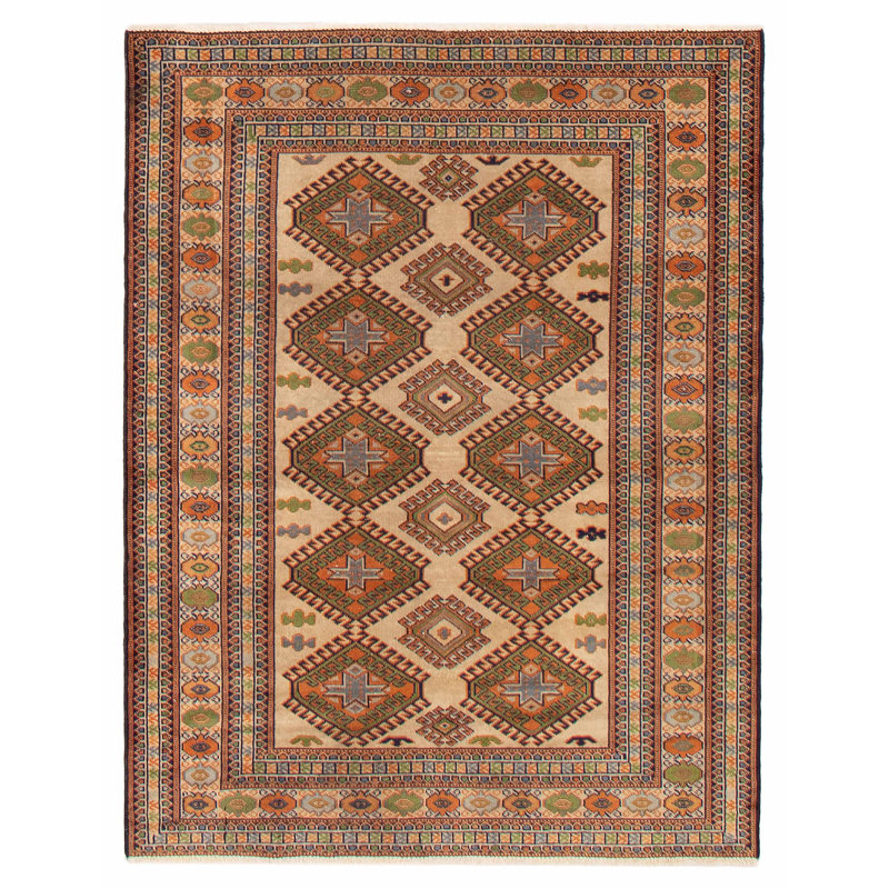 Tapis vert clair unique Houchin 4 pi 4 po x 5 pi 7 po Houchin