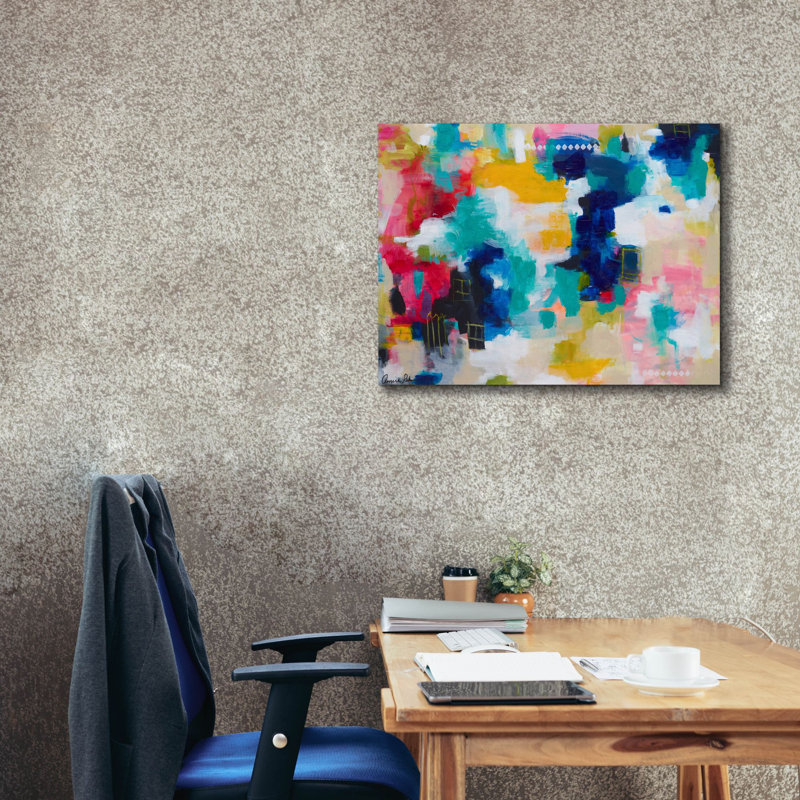 Ivy Bronx ' House With A Picket Fence' By Amira Rahim, Canvas Wall Art, 26"X18", H 26 po x l 34 po x P 1,5 po