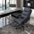 Vibration Massage Office Chair with Heat, Footrest, Adjustable Height, Armrest, High Back, Microfiber Comfy Computer Chair, Gray-1724891882