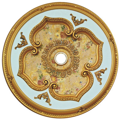 Motif floral rond rond 43 po