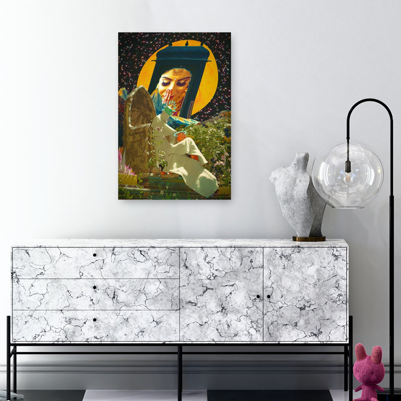 Mystical Night Prayer Mystical Peaceful Serene Landscape Nature Wall Art Print 1 Piece Wrapped Canvas Wall Art