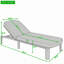 Chaise longue d'extérieur en bois d'acacia avec dossier réglable à 3 positions et coussins pour solarium-133227632