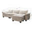 Canapé modulaire de salon avec repose-pieds, canapé rembourré, canapé de salon-114314404