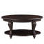 Table basse ovale en bois 42 po (ensemble de 1)-587287191-587287190