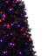 Arbre de Noël artificiel incurvé pré-éclairé avec 900 pointes, lumières DEL et plateau polyvalent pour décoration de Noël, arbre de Noël