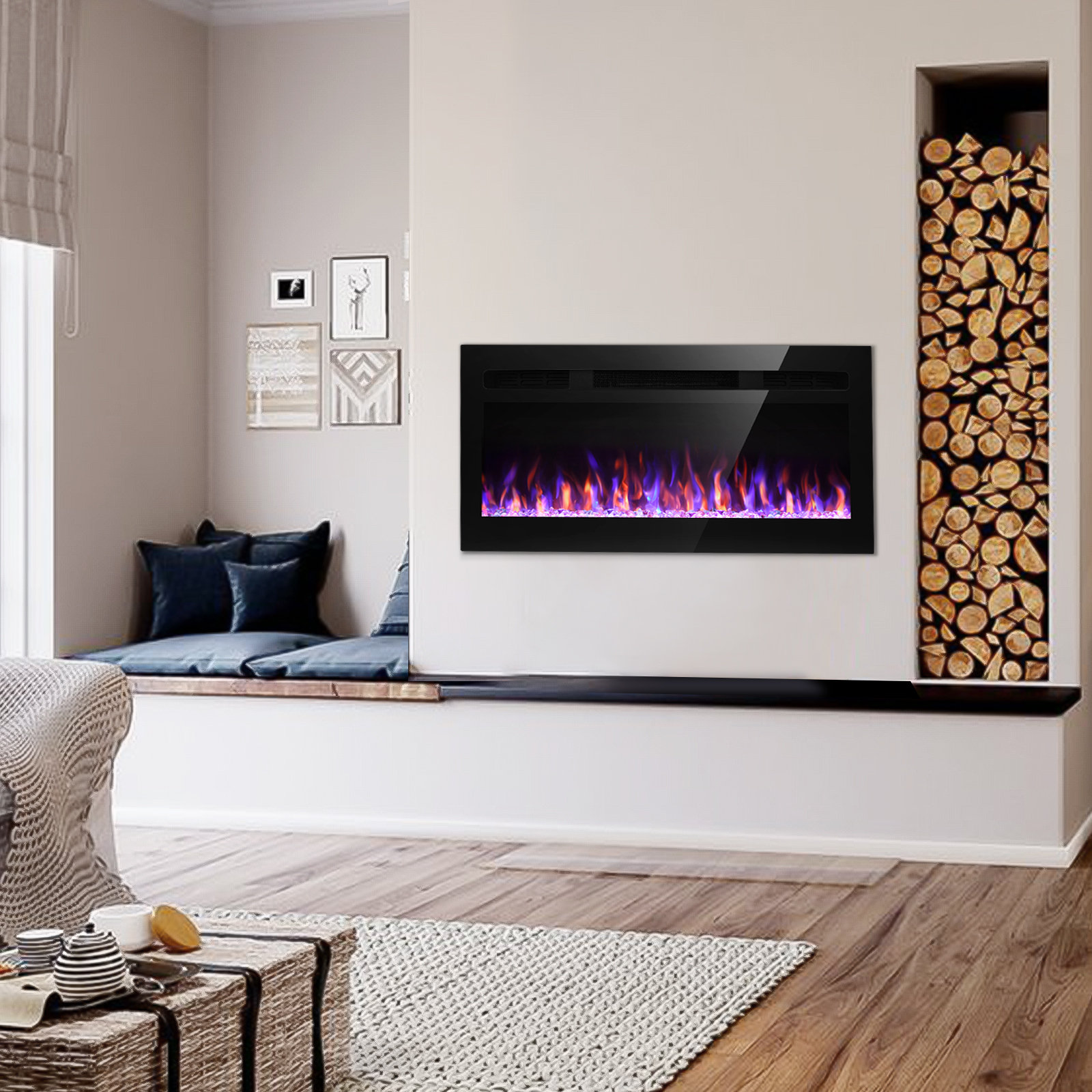 Symple Stuff Stockham Electric Fireplace | Wayfair