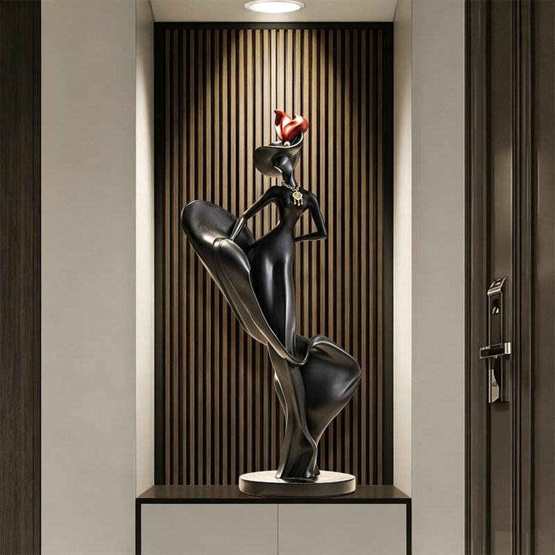 Figurine moderne moderne en résine, Black