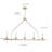 5-lamp Gold Adjustable Iron Pendant Light