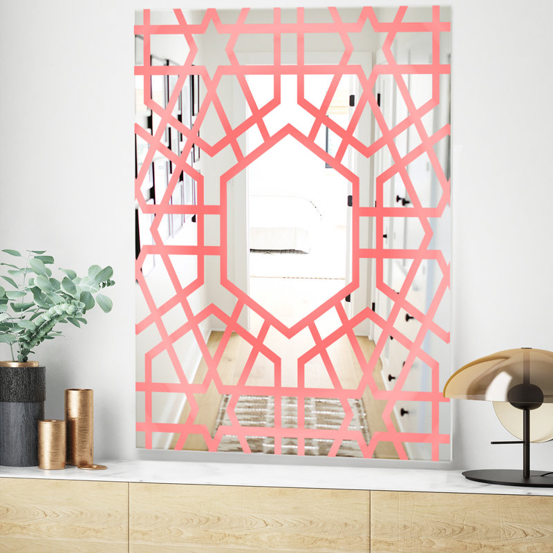 Miroir mural Hexed, H 39,4 po x l 29,5 po