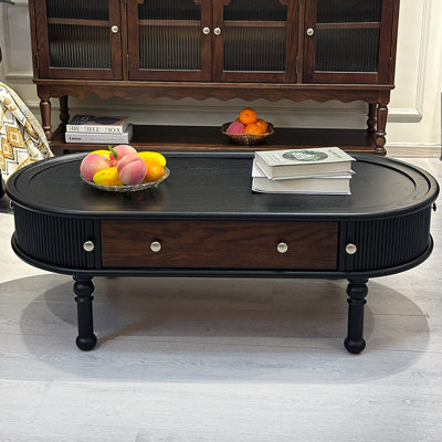 French Vintage Solid Wood Coffee Table