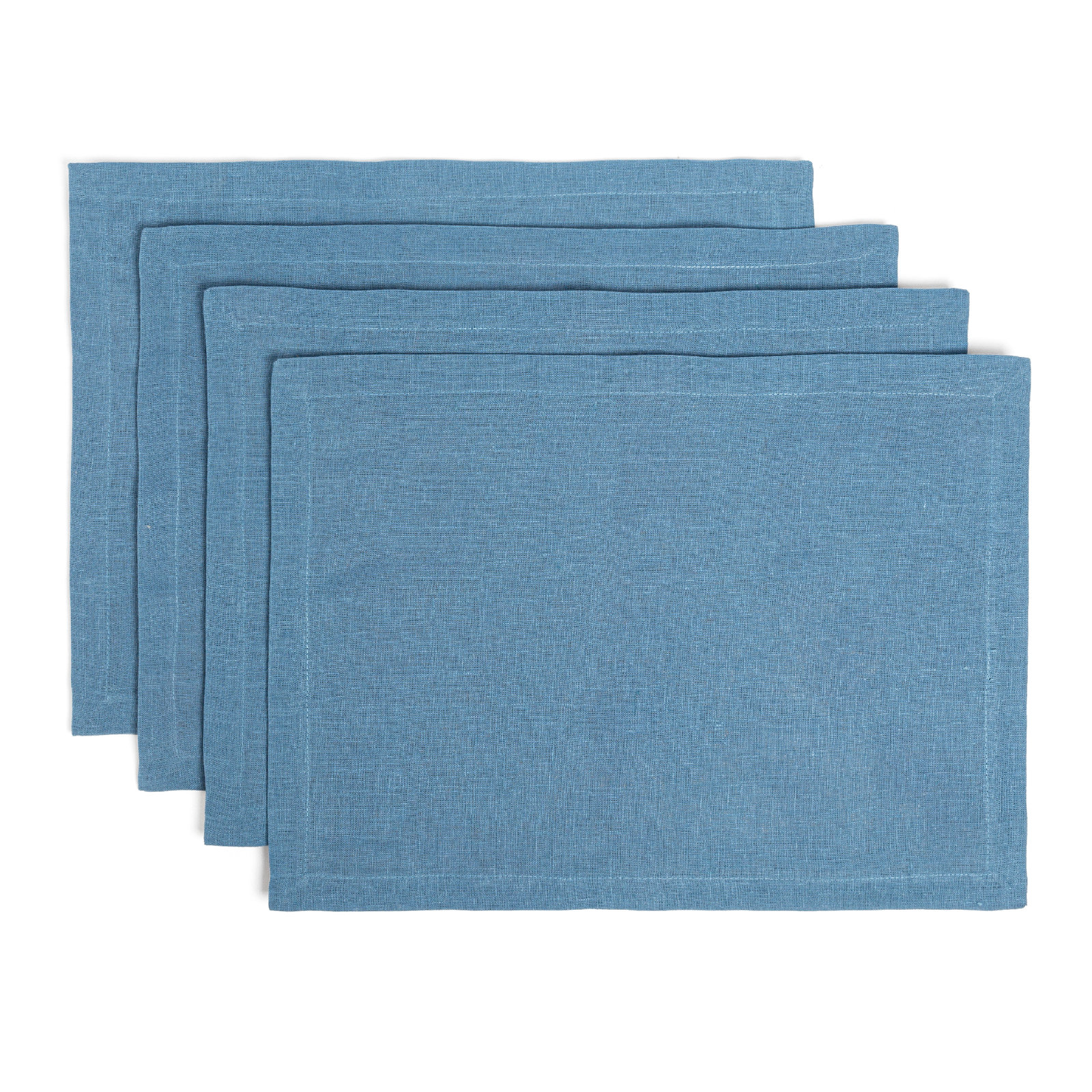 100% Linen Placemat, Blue