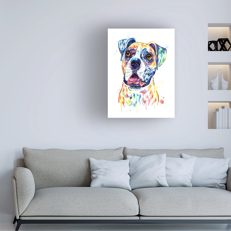 Art sur toile Lisa Whitehouse Boxer, H 32 po x l 24 po