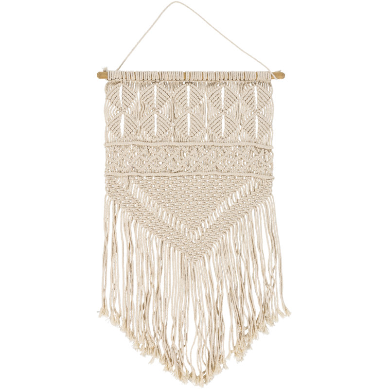 Suspension murale en coton transitionnel, H 60 po x l 29 po