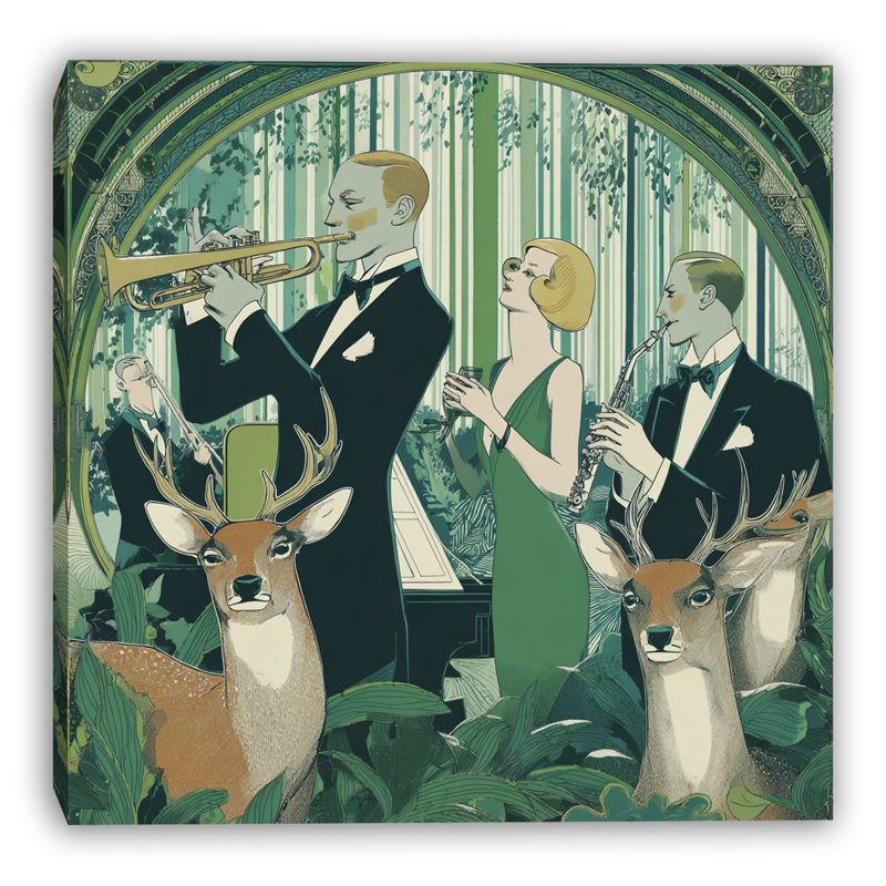 Art mural Emerald, L 20 po x H 20 po x P 1,5 po