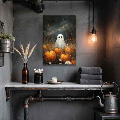 Art mural citrouille d'Halloween vintage encadré - récolte de citrouilles, automne, décoration murale pour le salon, citrouilles d'automne rustiques, impressions pour la cuisine, la chambre à coucher, la maison ou la fête