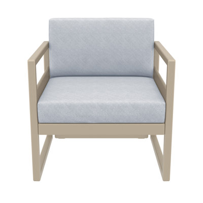 Chaise de patio avec coussins Lane