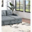 Canapé modulaire convertible noir et gris