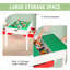 Table d'activités pour enfants avec rangement, table de jeu et de bricolage 2 en 1, blanche-8788442